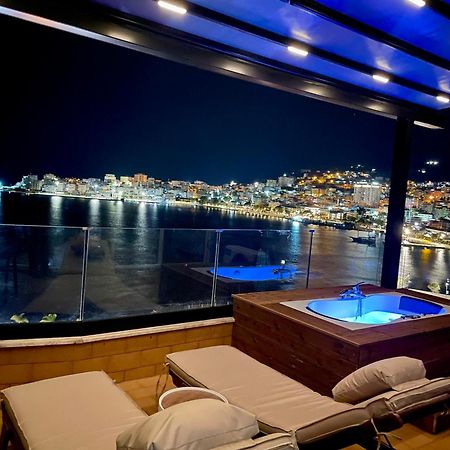 Seaview Golden Penthouse Apartment Sarande Bagian luar foto